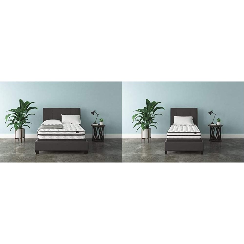 image:imageSignature Design by Ashley 10 Inch Chime Express Hybrid Innerspring Firm Mattress Bed in a Box Full White amp 8 Inch Chime Express Hybrid Innerspring Firm Mattress Bed in a Box Twin White