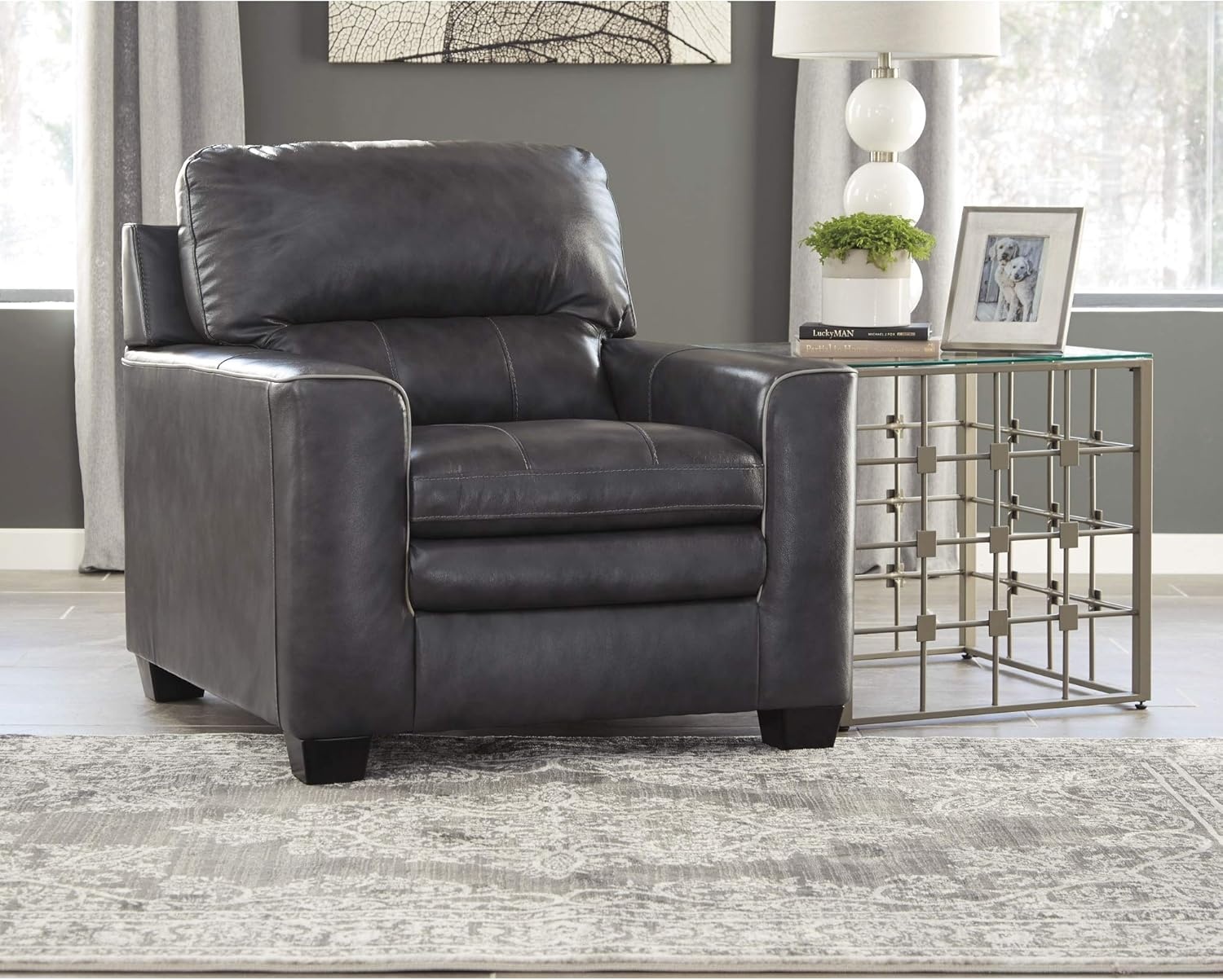 image:imageSignature Design by Ashley South Traditional 5 x 7 ft Low Pile Faded Motif Effect Area Rug Blue amp Beige0 x 120 Rectangular