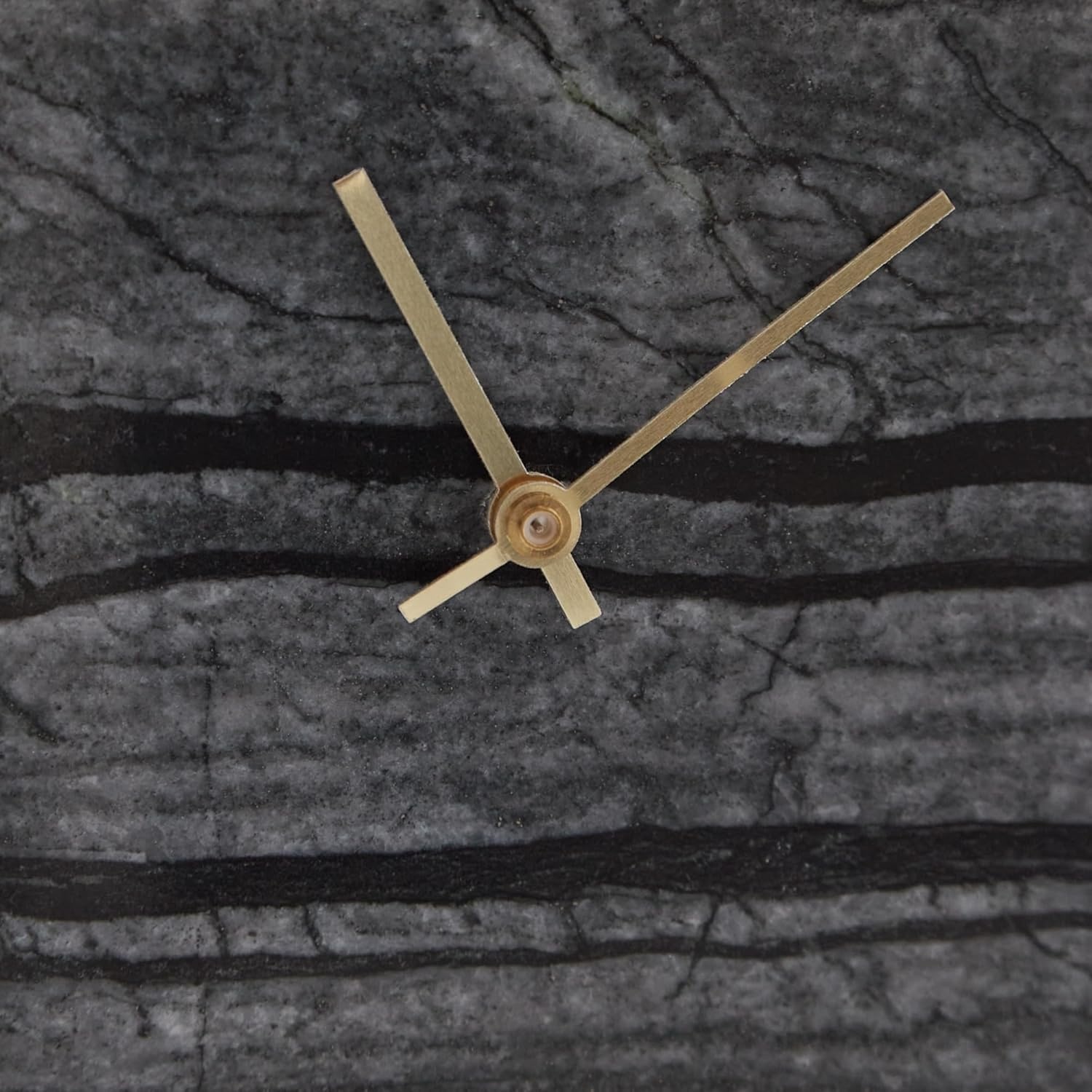 image:imageSignature Design by Ashley Janmour Minimalist Marble Analog Table Clock Set of 2 Black amp Gold