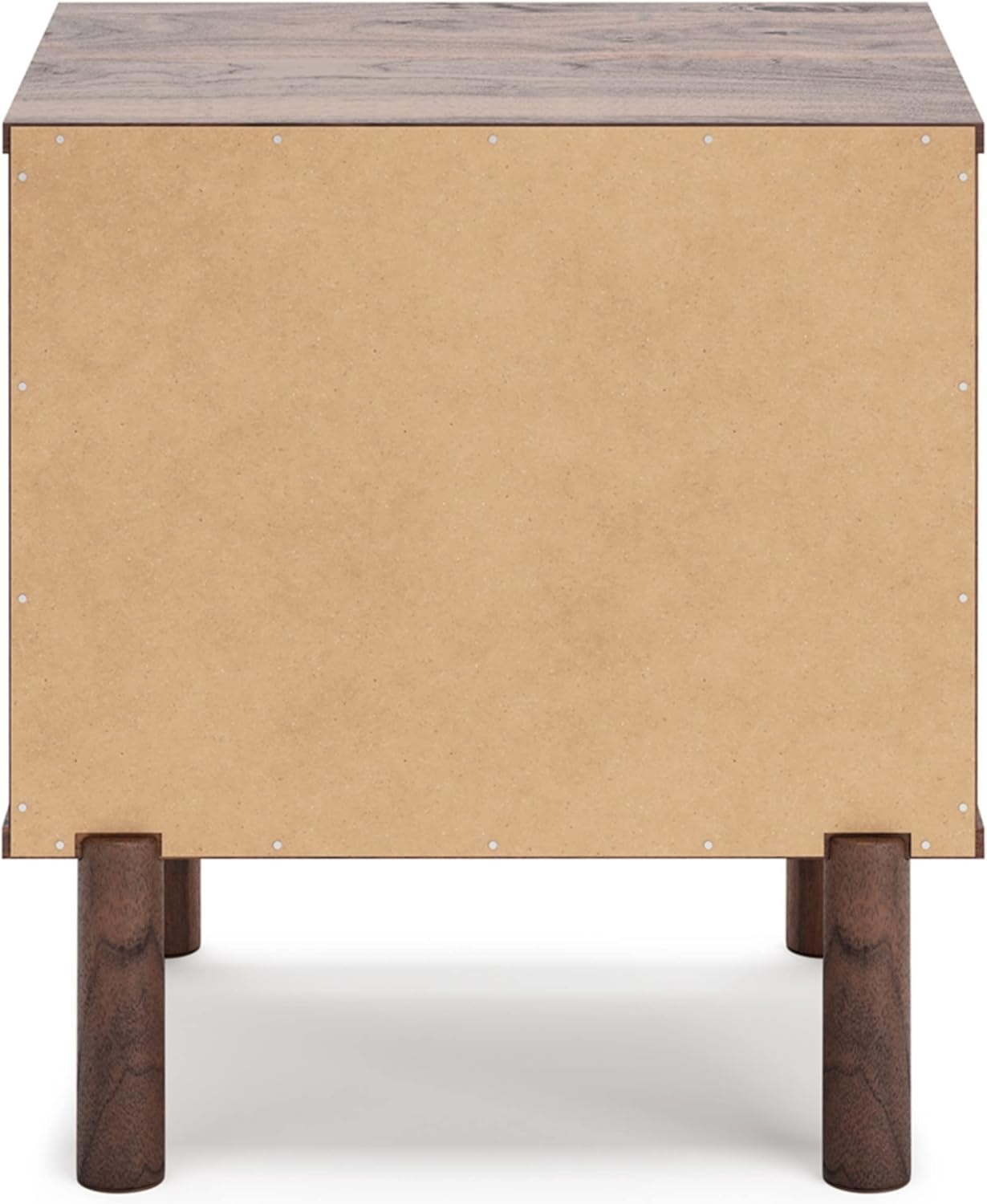 image:imageSignature Design by Ashley Calverson Rustic 2Drawer Nightstand with Storage and Bar Pulls Dark BrownBrown