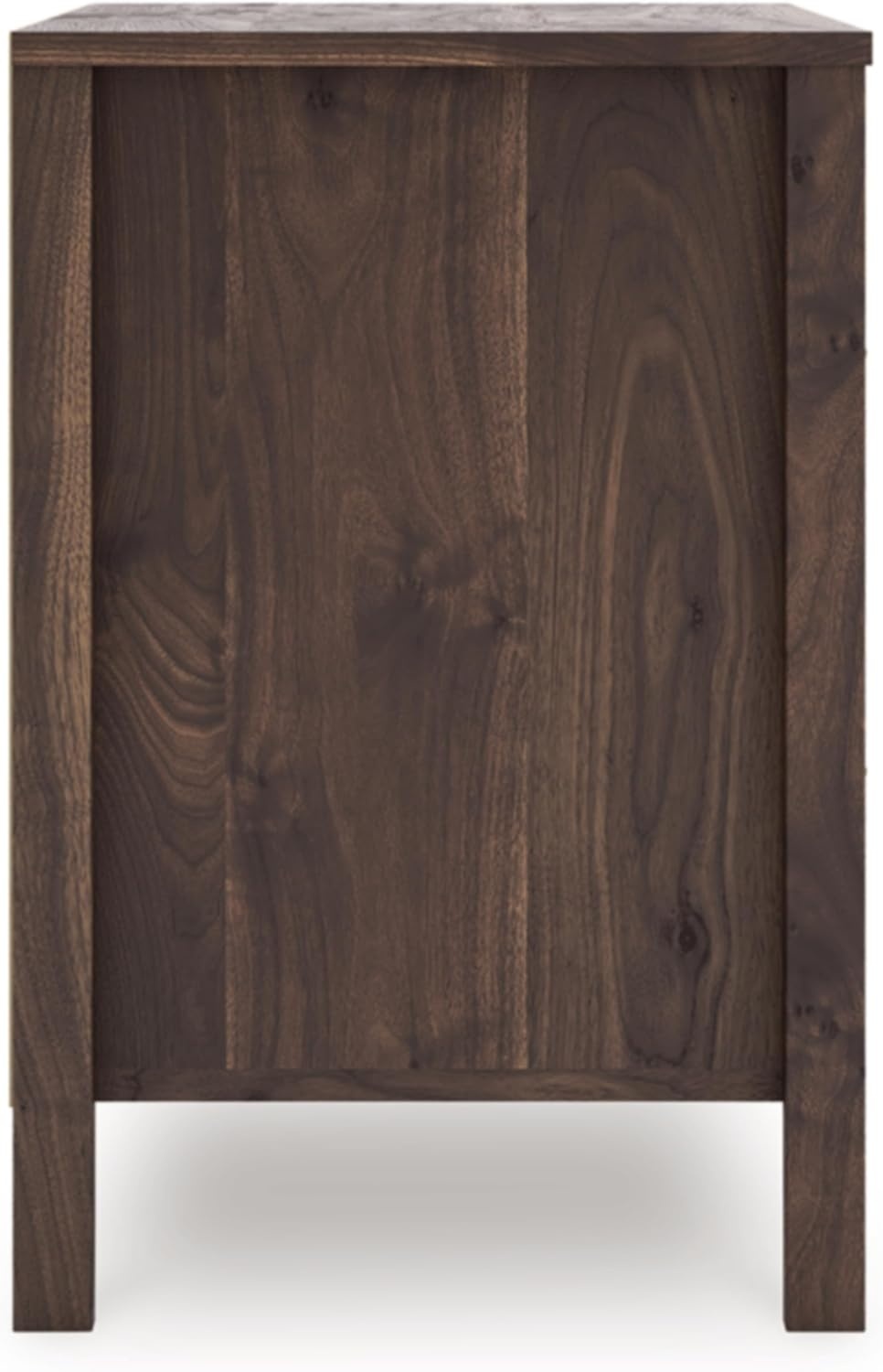 image:imageSignature Design by Ashley Calverson Rustic 2Drawer Nightstand with Storage and Bar Pulls Dark BrownMocha