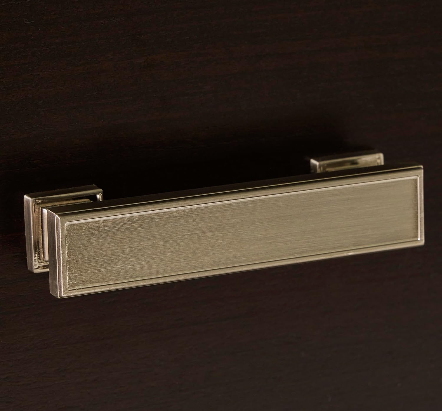 image:imageSignature Design by Ashley Robbinsdale Transitional 54 in 6Drawer Dresser and Mirror with Felt Lined Top WhiteBlackish Brown
