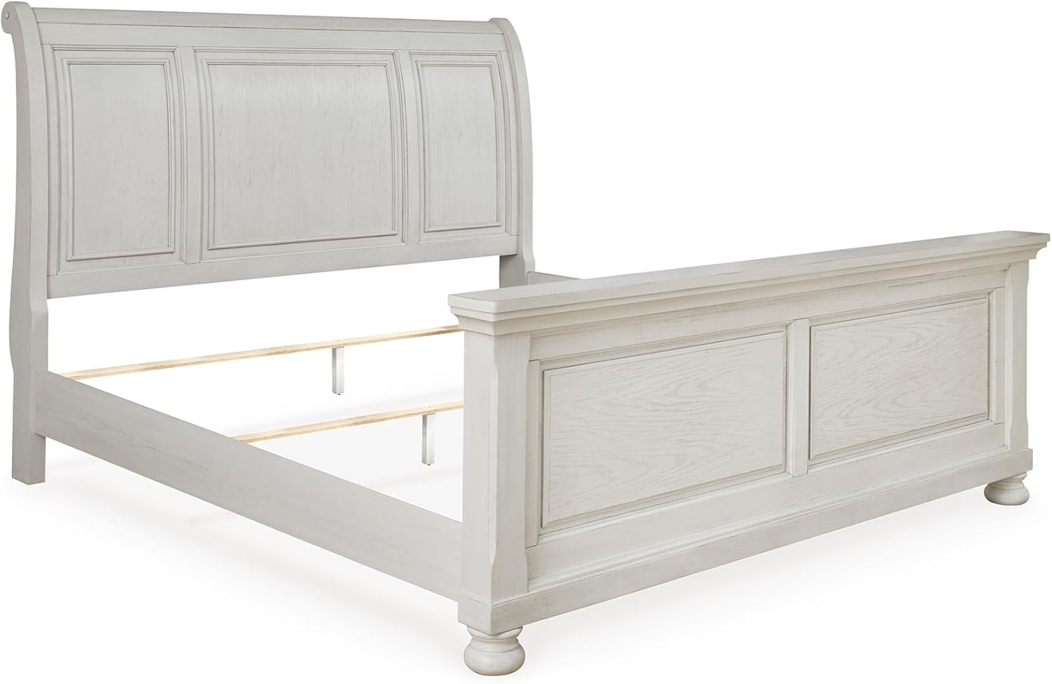 image:imageSignature Design by Ashley Robbinsdale Mirrored Vanity with Bench 52 Inch Antique White Makeup Desk Casual Wood Dressing Table for Bedroom StorageAntique White