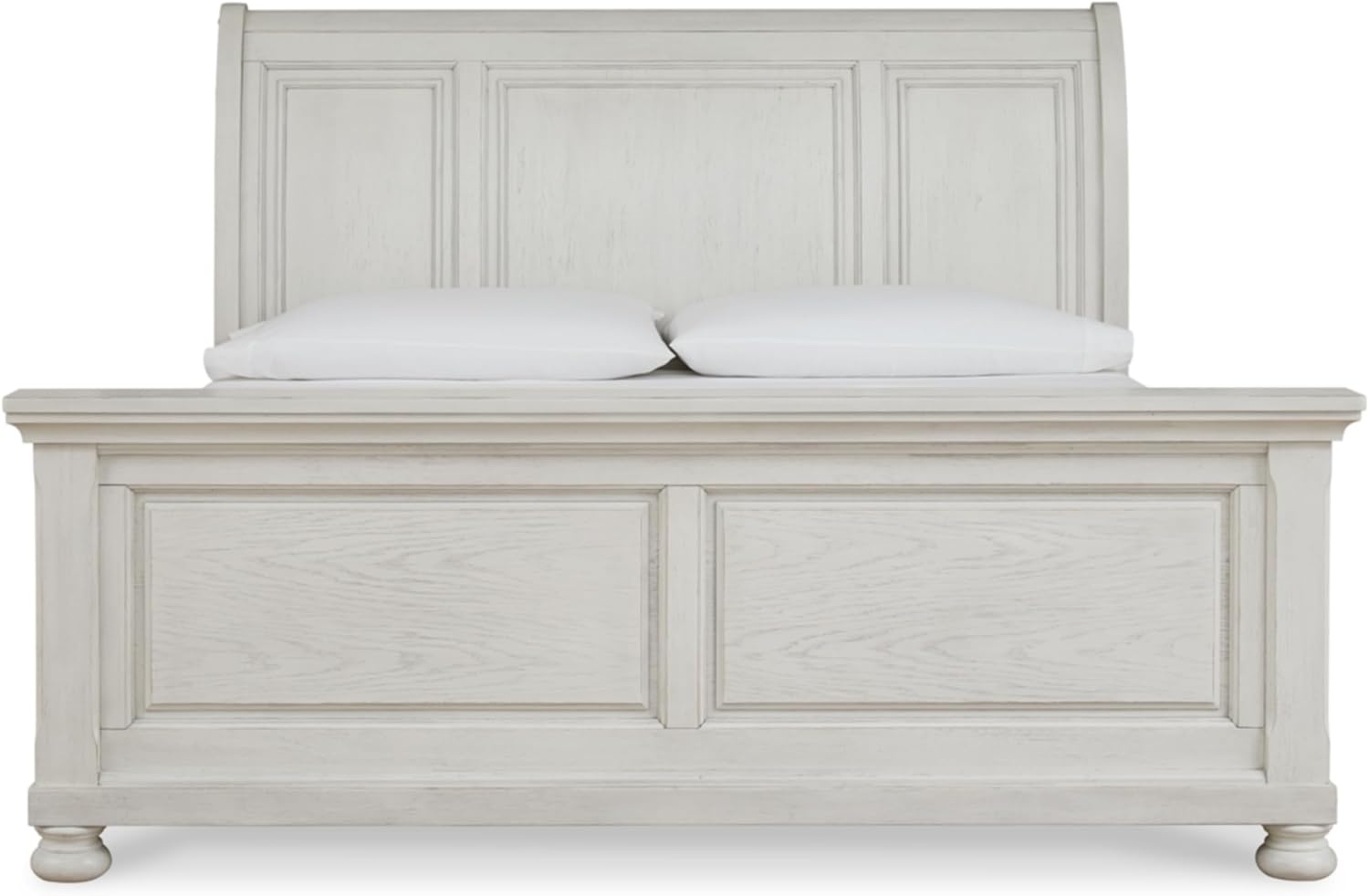image:imageSignature Design by Ashley Robbinsdale Mirrored Vanity with Bench 52 Inch Antique White Makeup Desk Casual Wood Dressing Table for Bedroom StorageAntique White