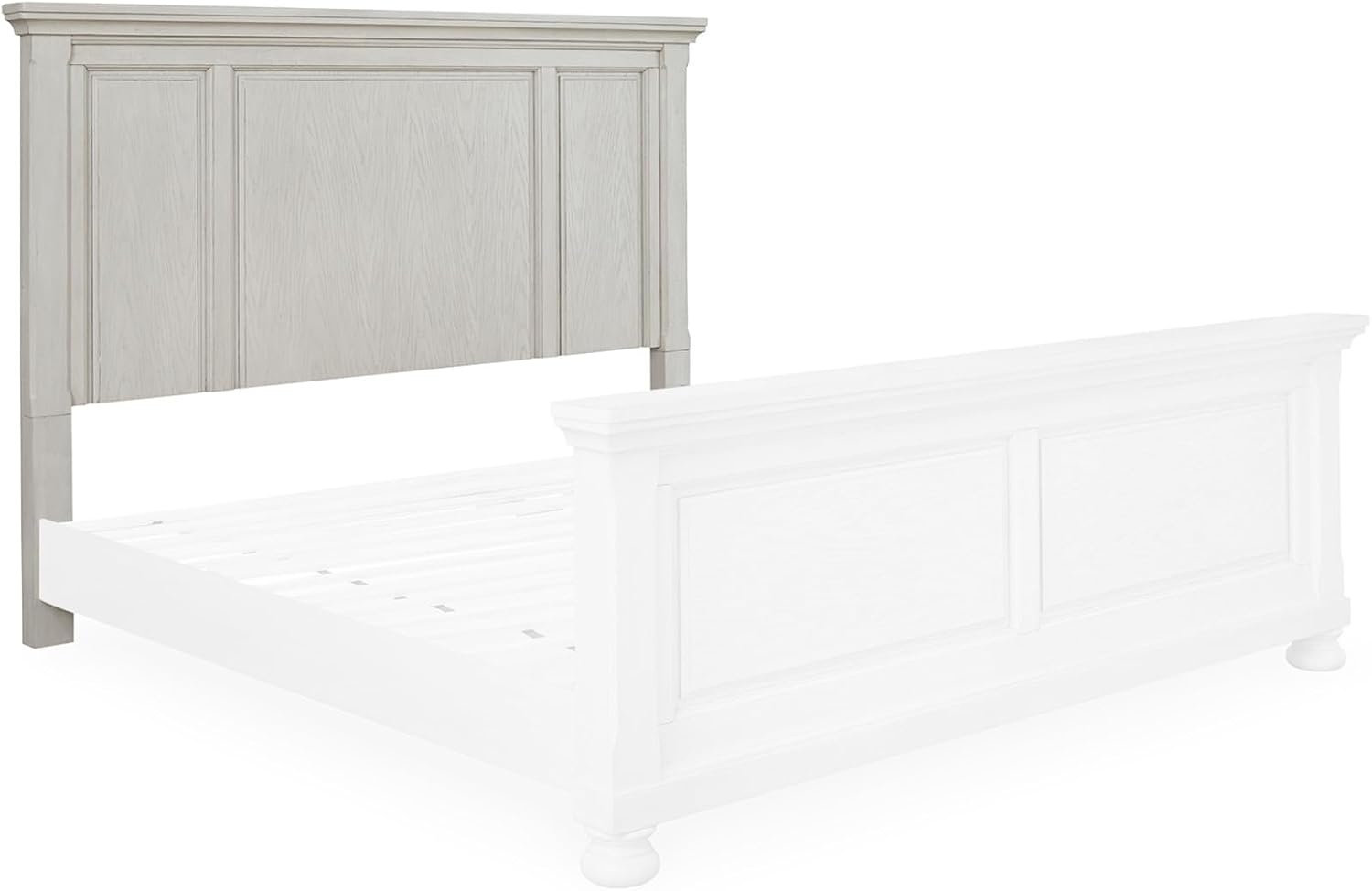 image:imageSignature Design by Ashley Robbinsdale Mirrored Vanity with Bench 52 Inch Antique White Makeup Desk Casual Wood Dressing Table for Bedroom StorageWhitewash