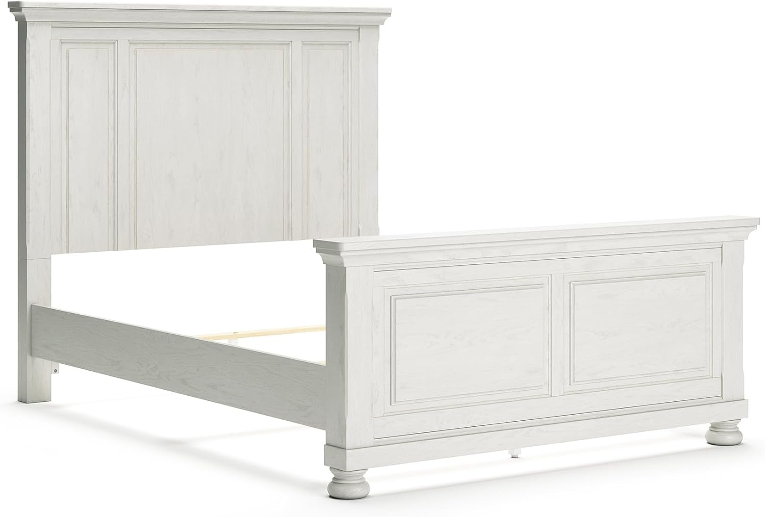 image:imageSignature Design by Ashley Robbinsdale Mirrored Vanity with Bench 52 Inch Antique White Makeup Desk Casual Wood Dressing Table for Bedroom StorageWhitewash