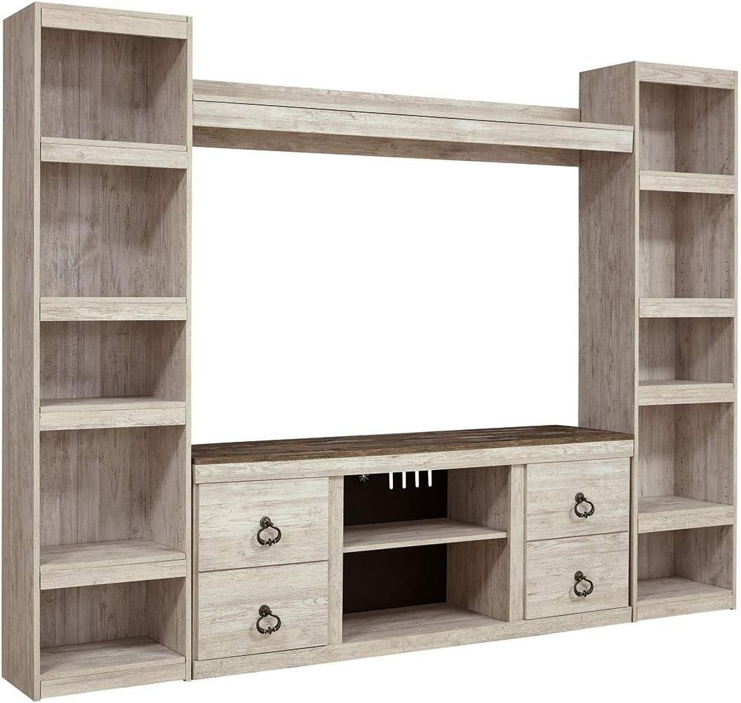 image:imageSignature Design by Ashley Derekson Entertainment Bridge Component ONLY Multi GrayWhitewash