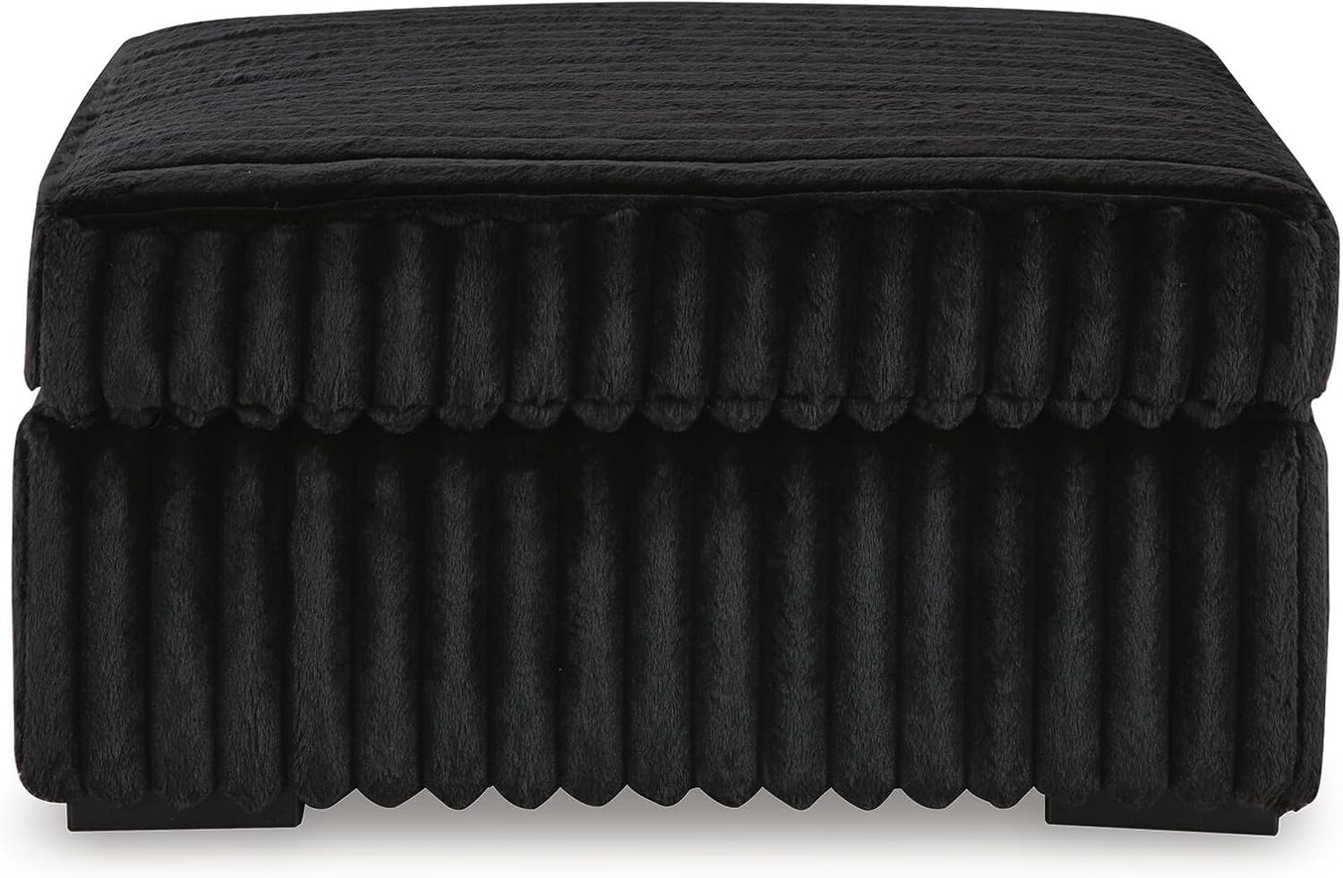 image:imageSignature Design by Ashley MidnightMadness Casual Upholstered Oversized Accent Ottoman Black