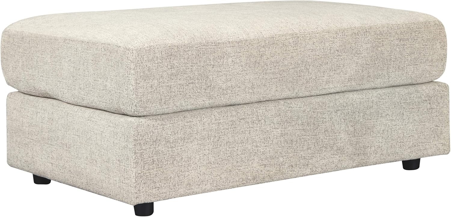 image:imageSignature Design by Ashley Soletren Contemporary Chenille Loveseat with 2 Accent Pillows OffWhite amp Soletren Contemporary Chenille Oversized Ottoman OffWhite