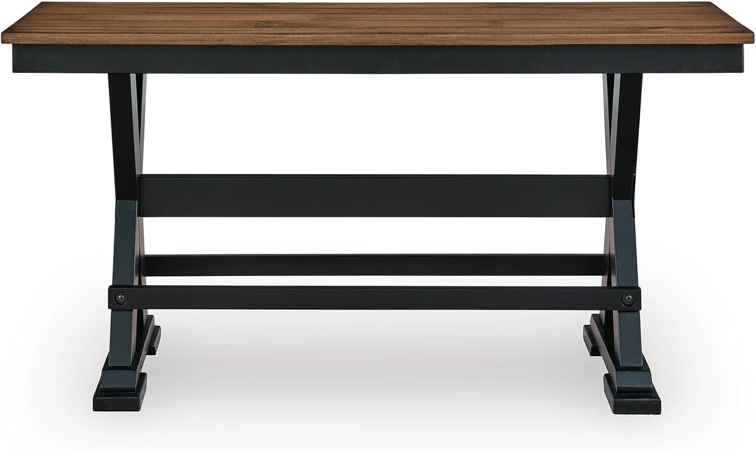 image:imageSignature Design by Ashley Wildenauer Farmhouse 48 Counter Height Dining Bench Dark Brown amp Black