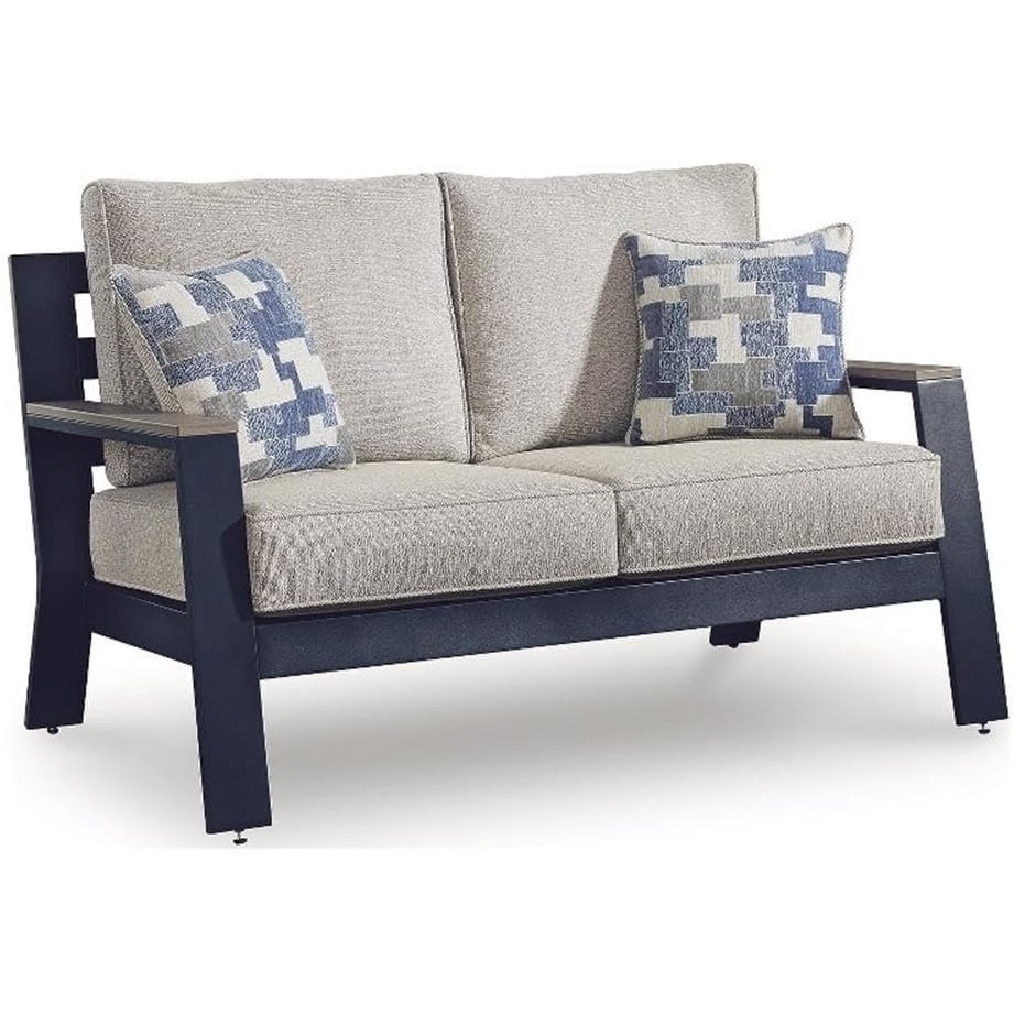 image:imageSignature Design by Ashley Bayou Clay Outdoor Loveseat with Cushion