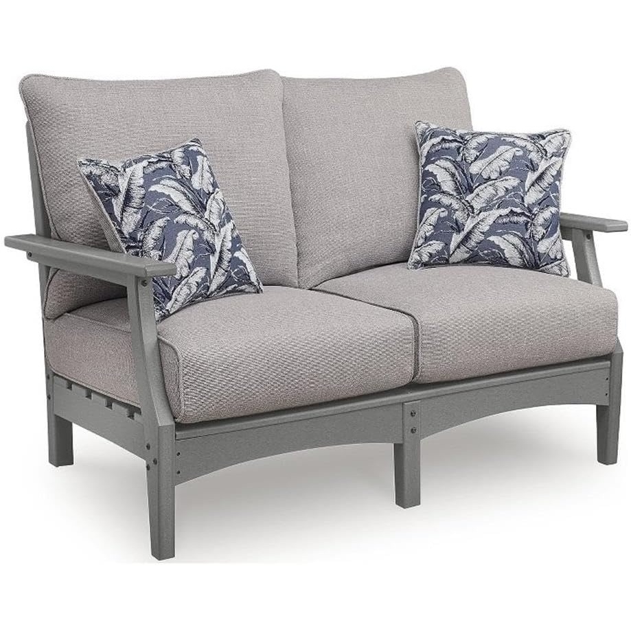 image:imageSignature Design by Ashley Birch Creek Outdoor Loveseat with Cushion