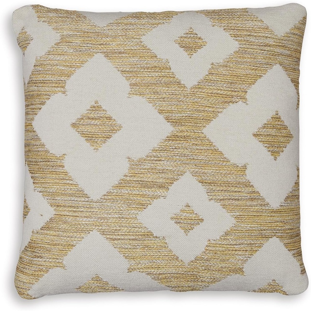image:imageSignature Design by Ashley Brockner NextGen Nuvella Pillow Set of 4 Square Yellow amp Beige 4 CountYellow Beige