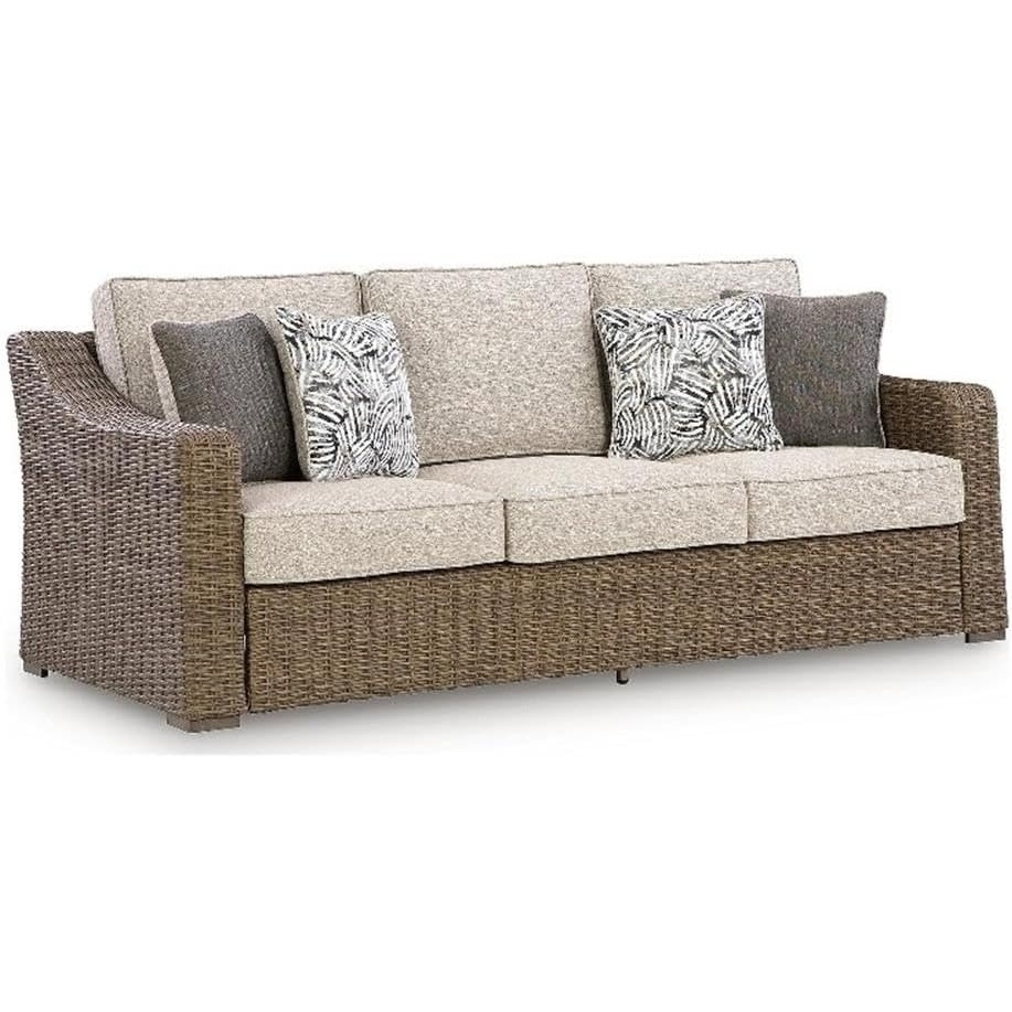 image:imageSignature Design by Ashley Caribou Crystal Outdoor Sofa with Cushion