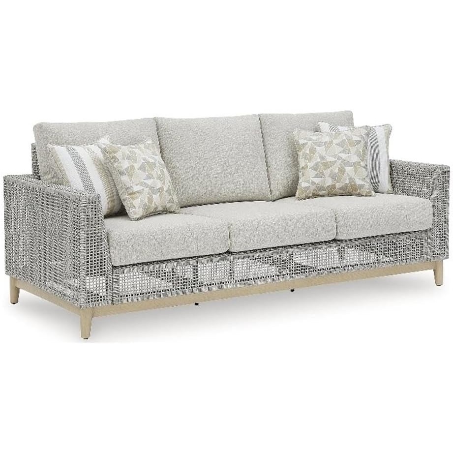 image:imageSignature Design by Ashley Hemlock Mica Outdoor Sofa with Cushion