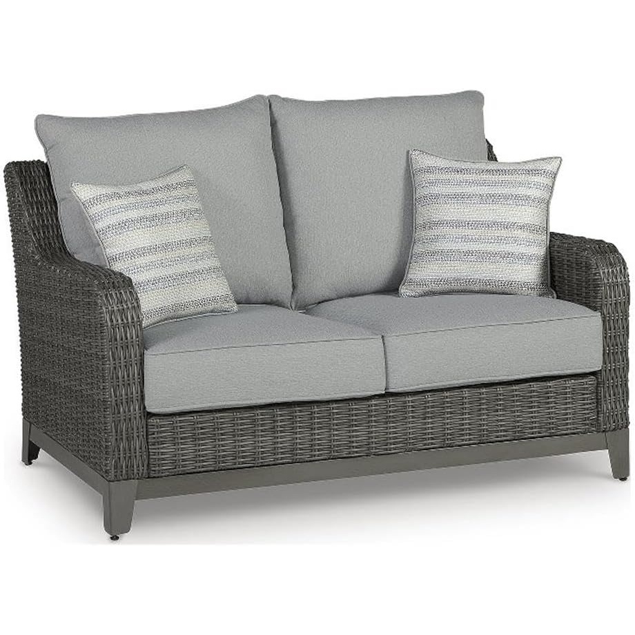 image:imageSignature Design by Ashley Inlet Nettle Outdoor Loveseat with Cushion