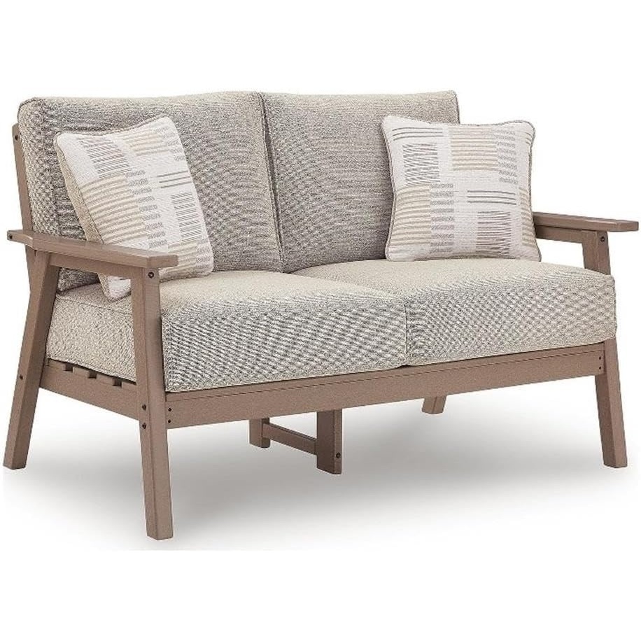image:imageSignature Design by Ashley Larkspur Ravine Outdoor Loveseat with Cushion