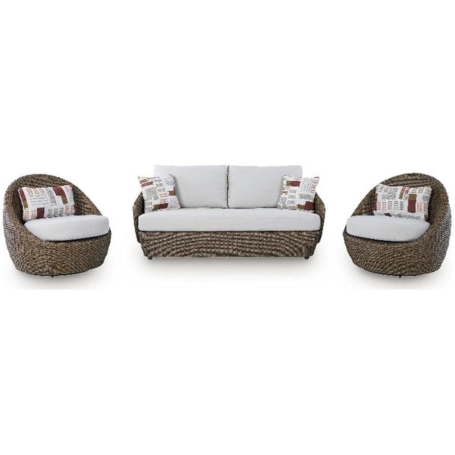 image:imageSignature Design by Ashley Mesquite Salt Outdoor Loveseat Set Set of 3