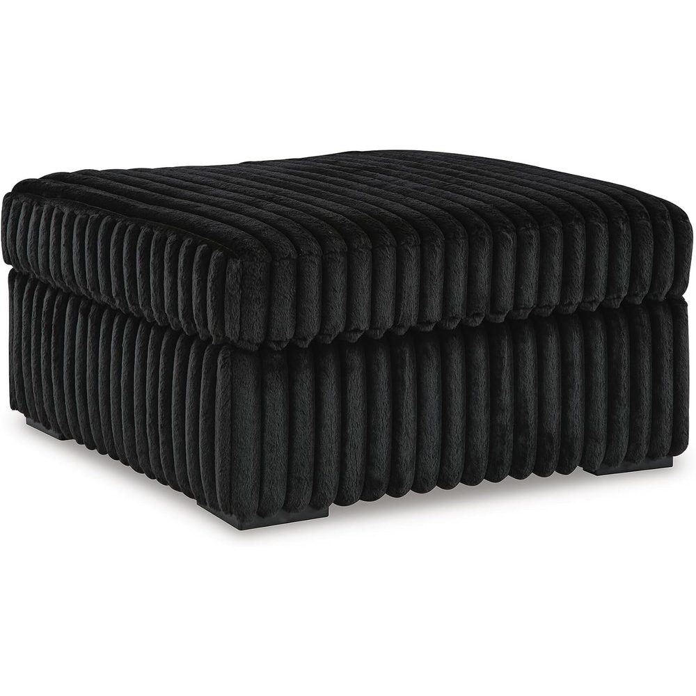image:imageSignature Design by Ashley MidnightMadness Casual Upholstered Oversized Accent Ottoman Black
