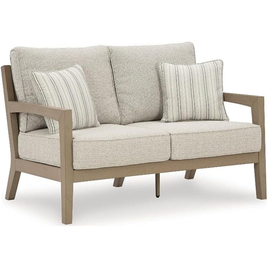 image:imageSignature Design by Ashley Myrtle Shore Outdoor Loveseat with Cushion