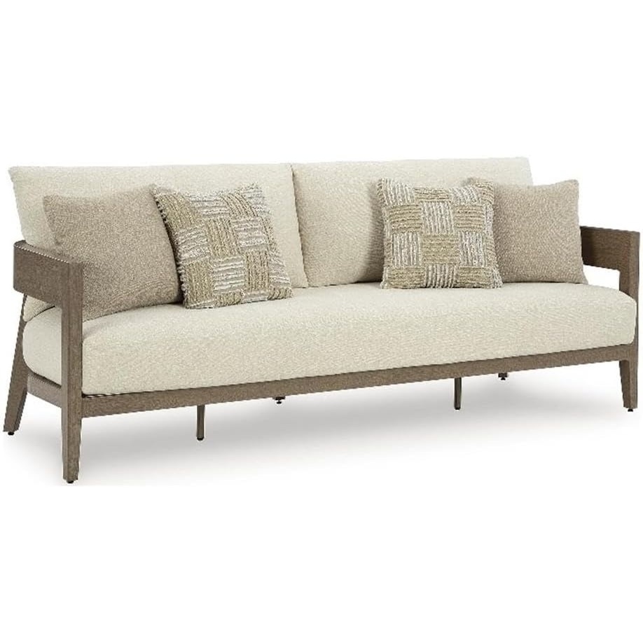 image:imageSignature Design by Ashley Pampas Thistle Outdoor Sofa with Cushion