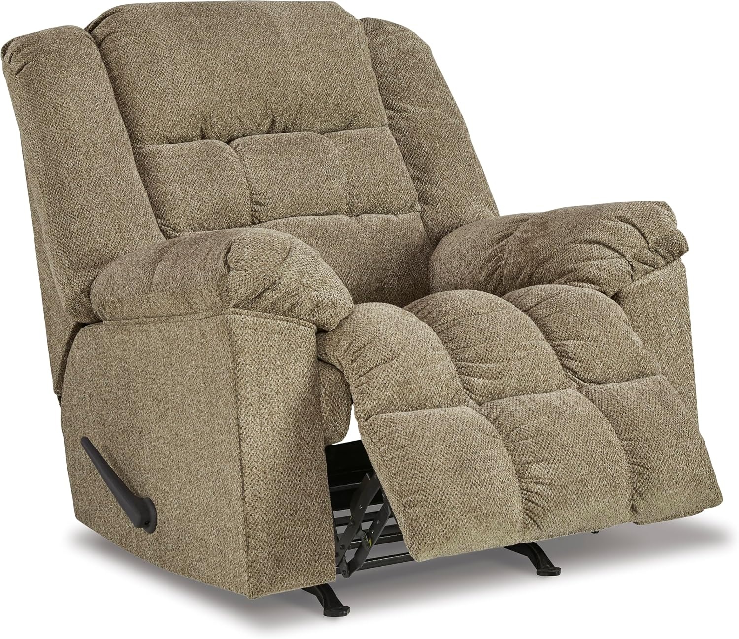 image:imageSignature Design by Ashley Kegler Contemporary Tufted Manual Rocker Recliner Light Brown