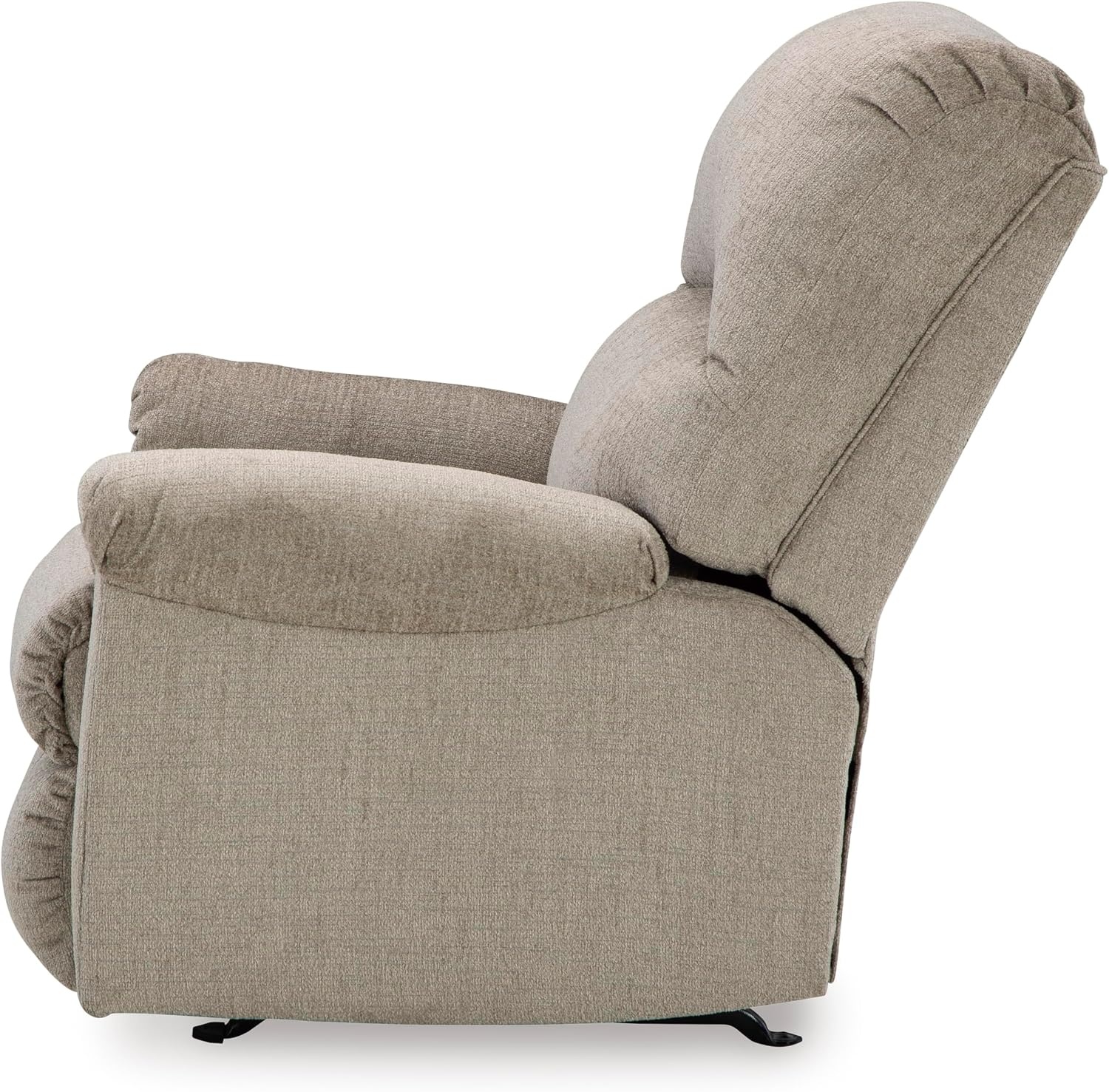 image:imageSignature Design by Ashley Stonemeade Rocker Recliner Chair Manual Pull Motion Polyester Chenille Upholstery Cozy Seating for Living Rooms 33 W Nutmeg BrownTaupe