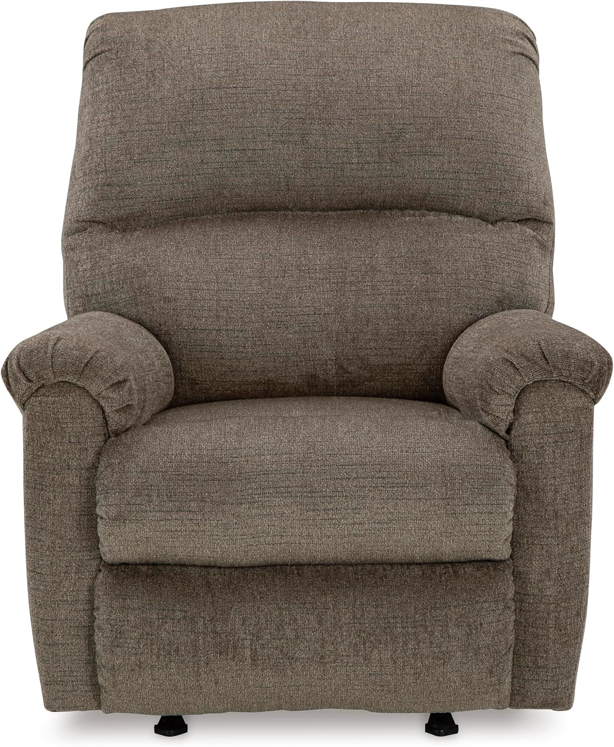 image:imageSignature Design by Ashley Stonemeade Rocker Recliner Chair Manual Pull Motion Polyester Chenille Upholstery Cozy Seating for Living Rooms 33 W Nutmeg BrownDark Brown