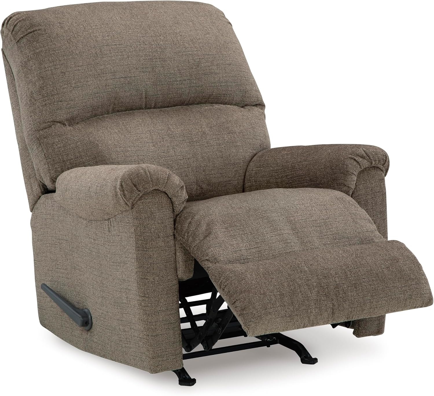 image:imageSignature Design by Ashley Stonemeade Rocker Recliner Chair Manual Pull Motion Polyester Chenille Upholstery Cozy Seating for Living Rooms 33 W Nutmeg BrownDark Brown