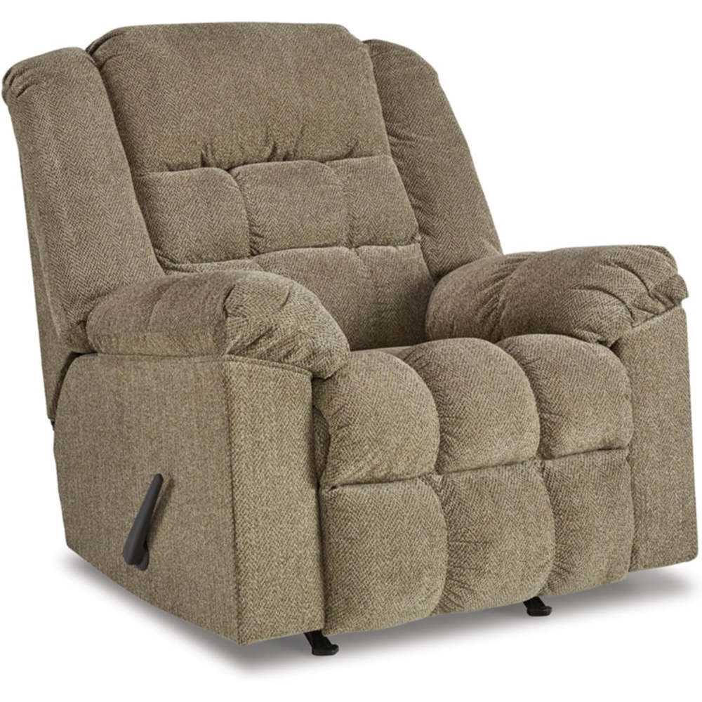 image:imageSignature Design by Ashley Kegler Contemporary Tufted Manual Rocker Recliner Light Brown