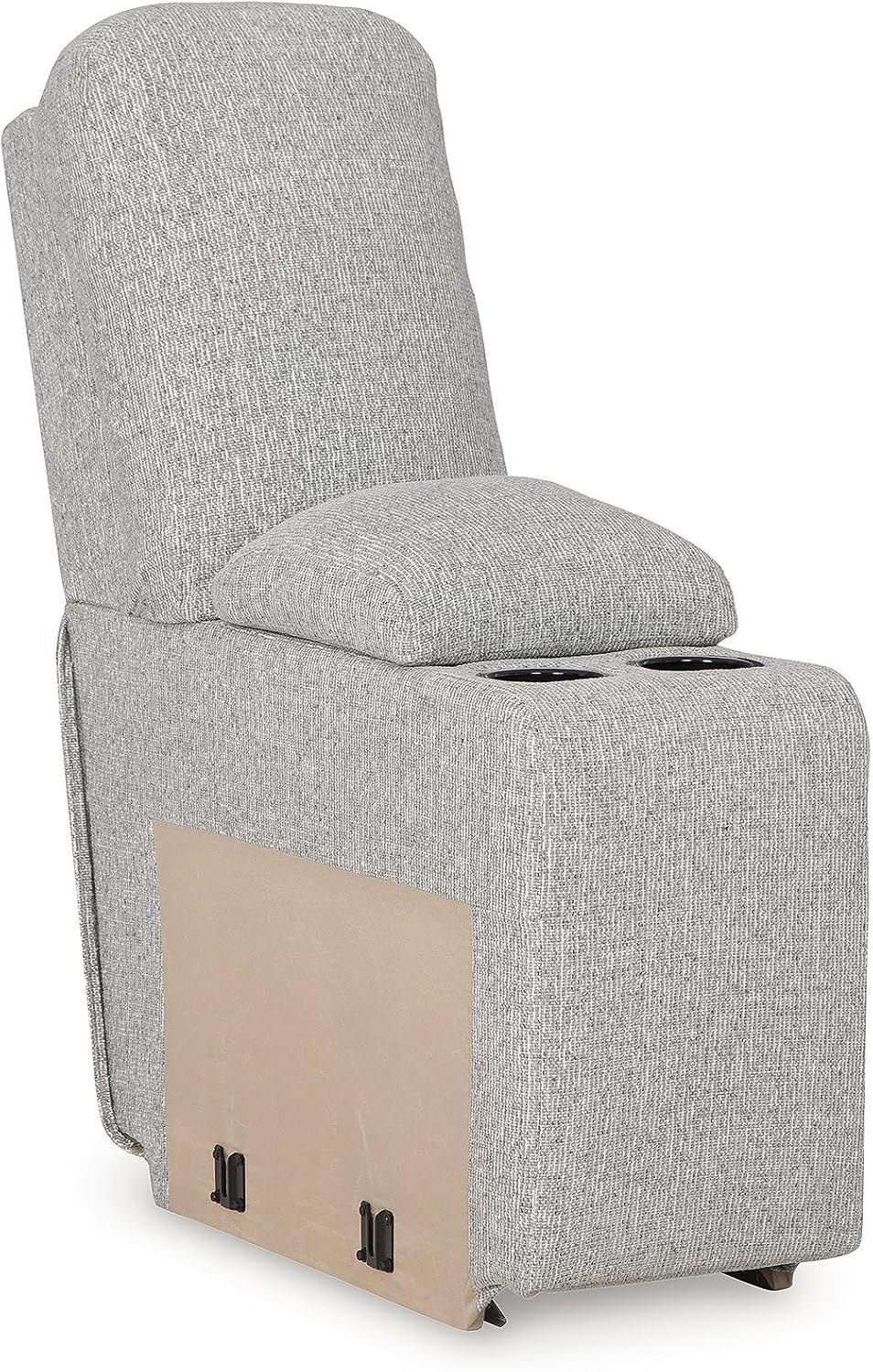 image:imageSignature Design by Ashley Acklen Place Power Reclining Sectional Sofa with Chaise Zero Gravity Posture amp Console NextGen Nuvella StainResistant Fabric Ideal for Living Room Lounging Pewter GrayPewter