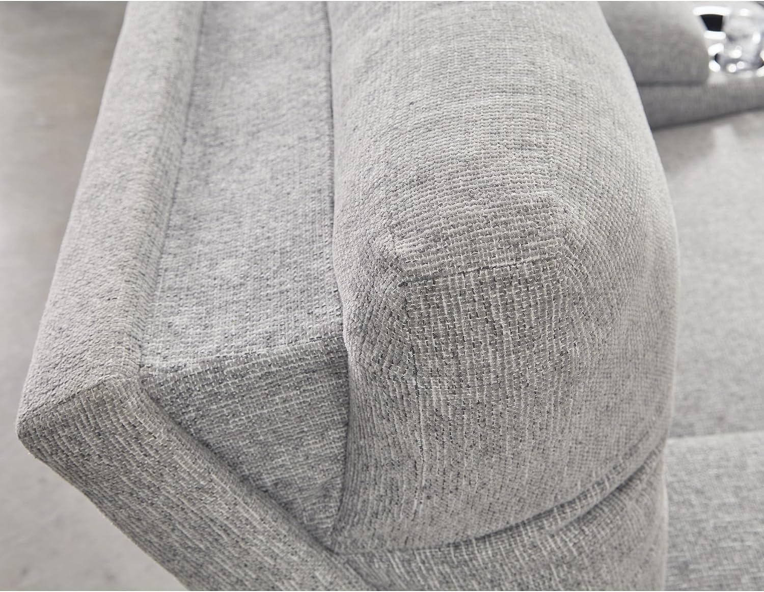image:imageSignature Design by Ashley Acklen Place Power Reclining Sectional Sofa with Chaise Zero Gravity Posture amp Console NextGen Nuvella StainResistant Fabric Ideal for Living Room Lounging Pewter GrayPewter