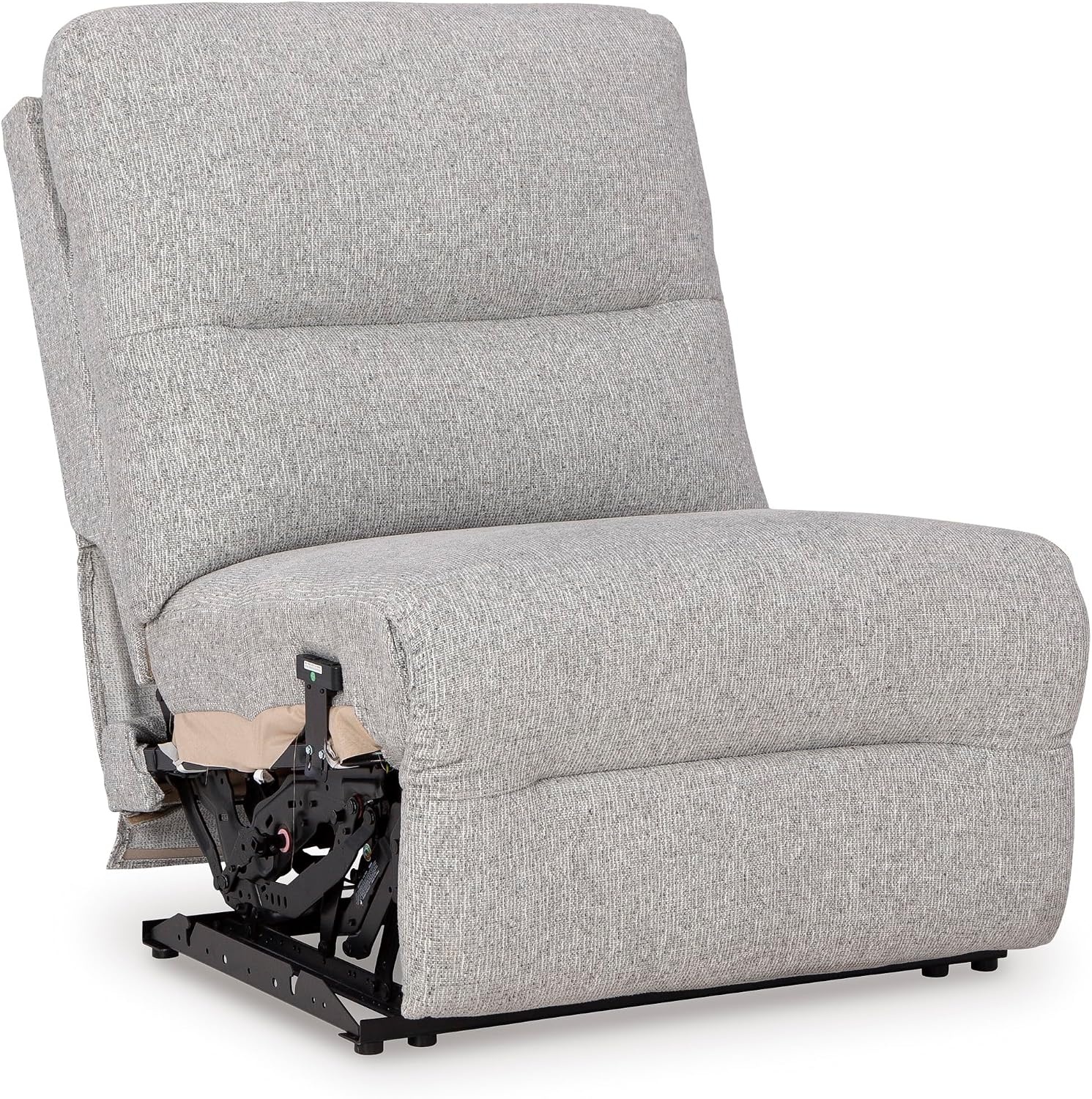 image:imageSignature Design by Ashley Acklen Place Power Reclining Sectional Sofa with Chaise Zero Gravity Posture amp Console NextGen Nuvella StainResistant Fabric Ideal for Living Room Lounging Pewter GrayPewter