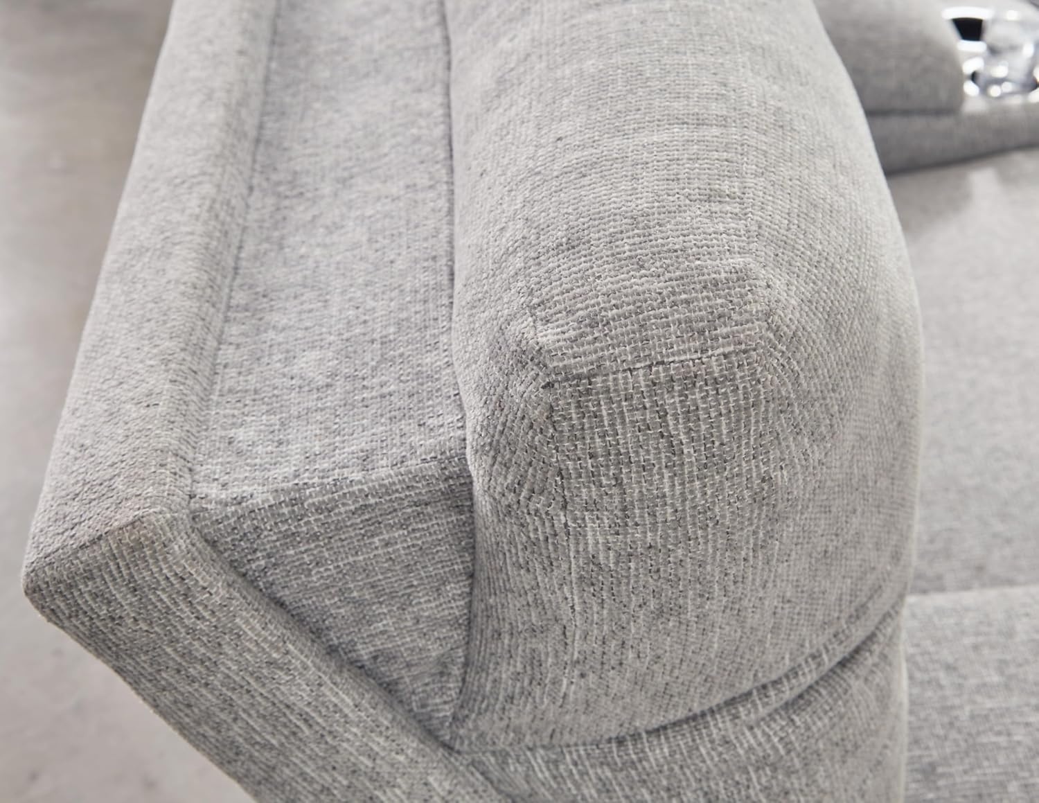 image:imageSignature Design by Ashley Acklen Place Power Reclining Sectional Sofa with Chaise Zero Gravity Posture amp Console NextGen Nuvella StainResistant Fabric Ideal for Living Room Lounging Pewter GrayPewter