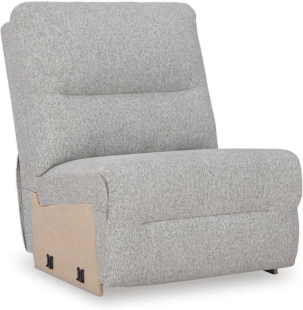 image:imageSignature Design by Ashley Acklen Place Power Reclining Sectional Sofa with Chaise Zero Gravity Posture amp Console NextGen Nuvella StainResistant Fabric Ideal for Living Room Lounging Pewter GrayPewter