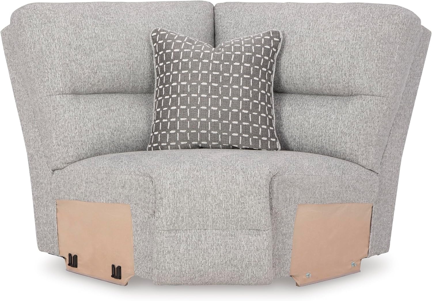 image:imageSignature Design by Ashley Acklen Place Power Reclining Sectional Sofa with Chaise Zero Gravity Posture amp Console NextGen Nuvella StainResistant Fabric Ideal for Living Room Lounging Pewter GrayPewter