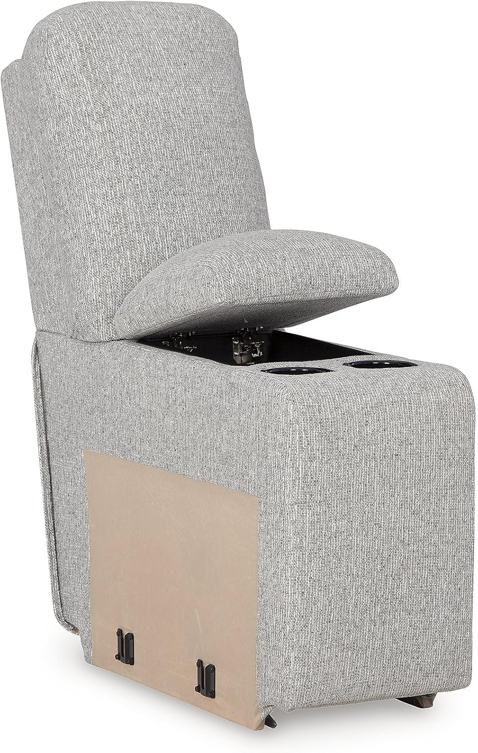 image:imageSignature Design by Ashley Acklen Place Power Reclining Sectional Sofa with Chaise Zero Gravity Posture amp Console NextGen Nuvella StainResistant Fabric Ideal for Living Room Lounging Pewter GrayPewter