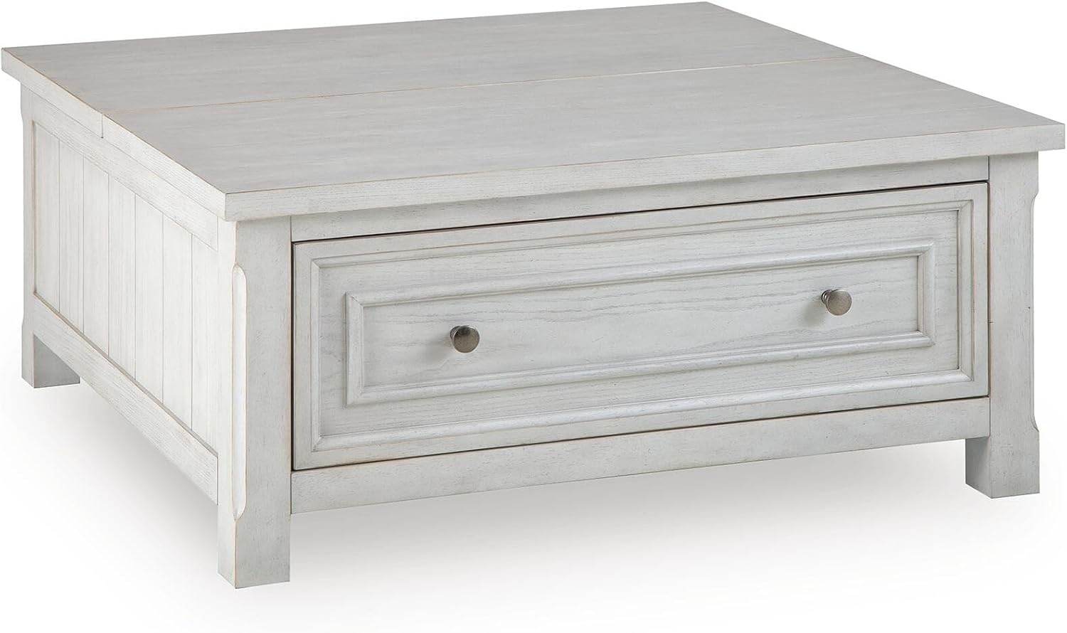 image:imageSignature Design by Ashley Robbinsdale Farmhouse 1Drawer LiftTop Coffee Table with Storage Antique White