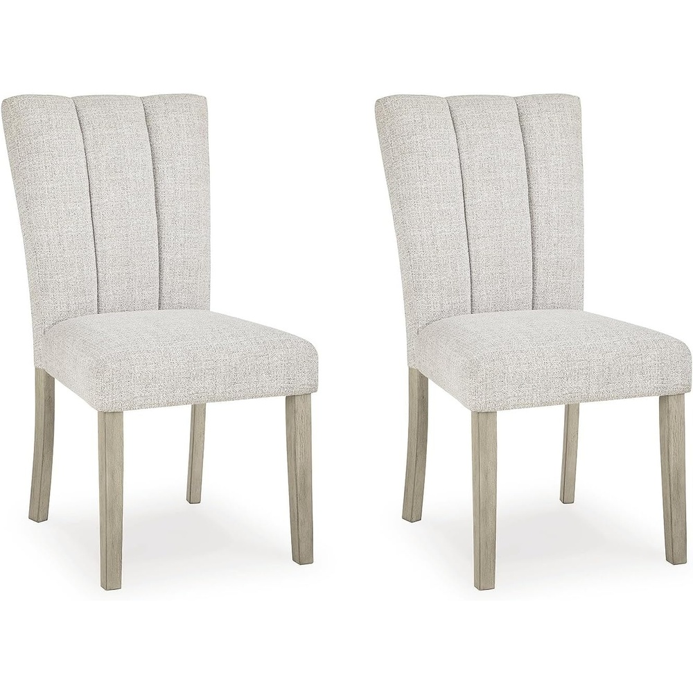 image:imageSignature Design by Ashley Grallegen Contemporary Upholstered Dining Chair Set of 2 Beige